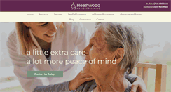 Desktop Screenshot of heathwoodassistedliving.com